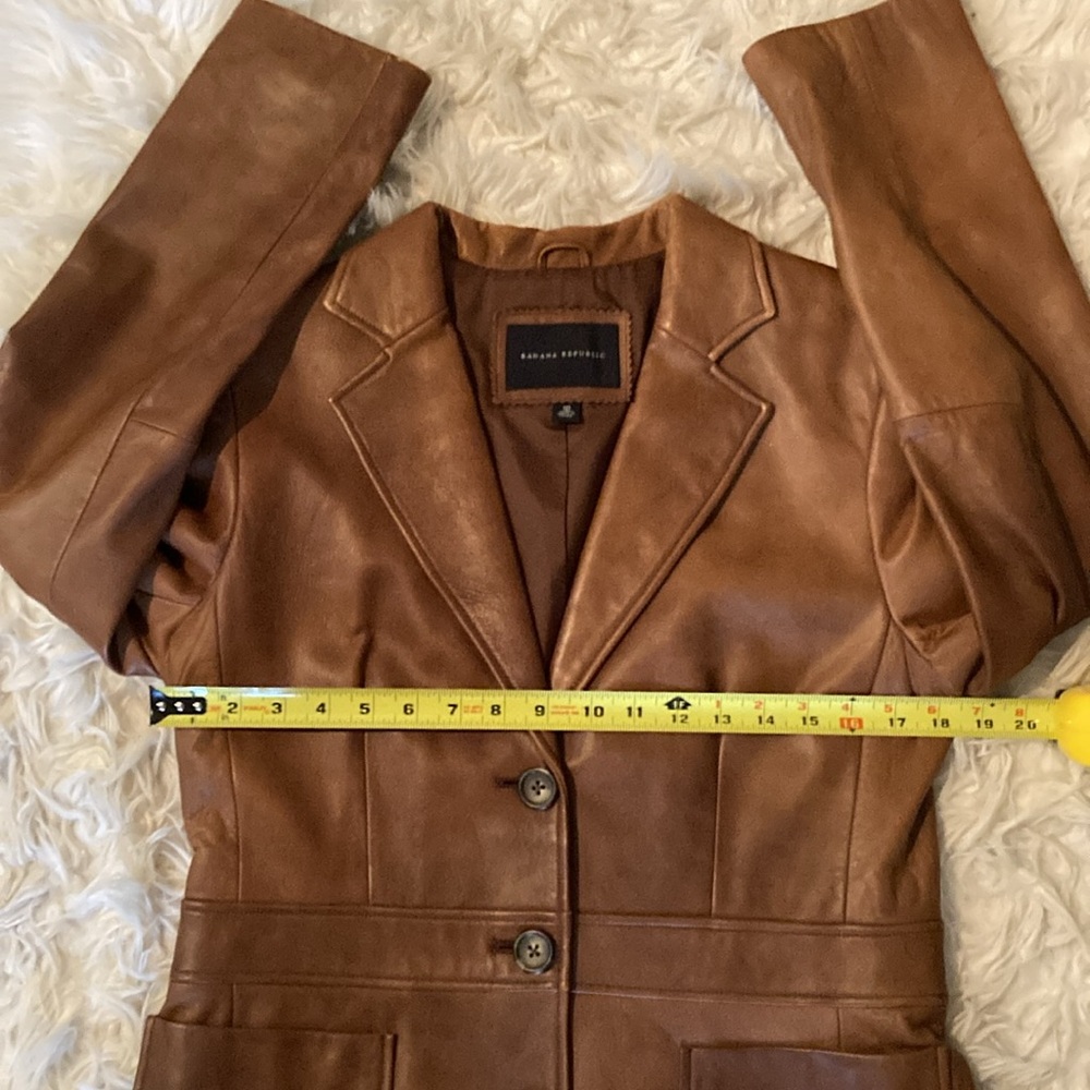 Banana Republic Brown Glove Leather Jacket. - Picture 13 of 13